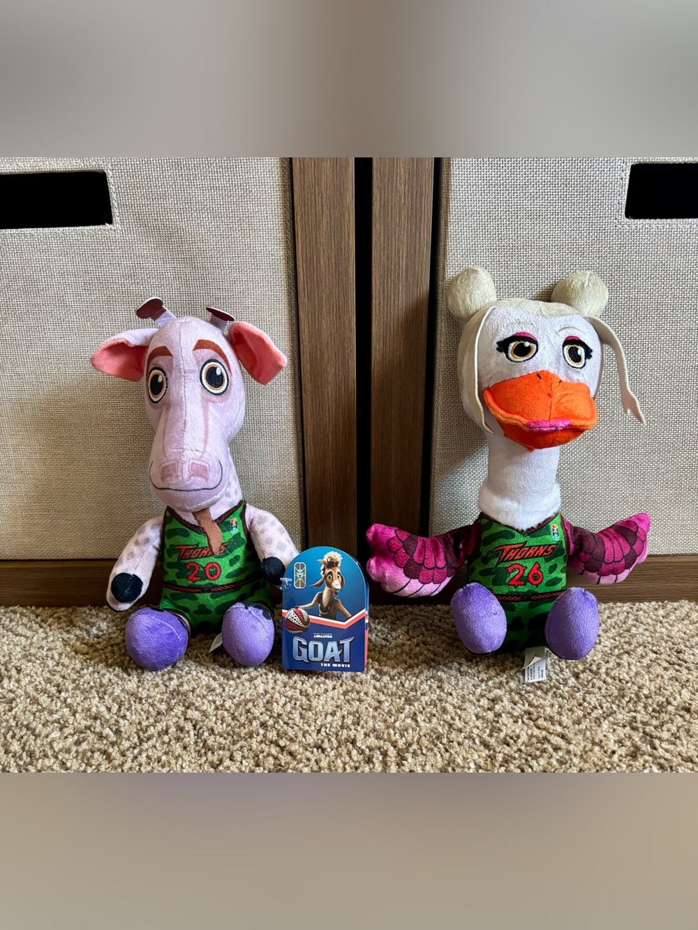 Plush Goat Movie Character Toy-Lenny Williamson #20-Olivia Burke #26 Wings